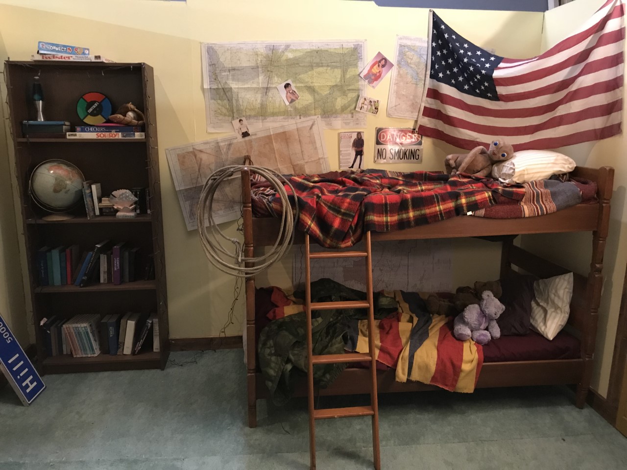  <br>80's girl's bedroom, set built on sound stage 