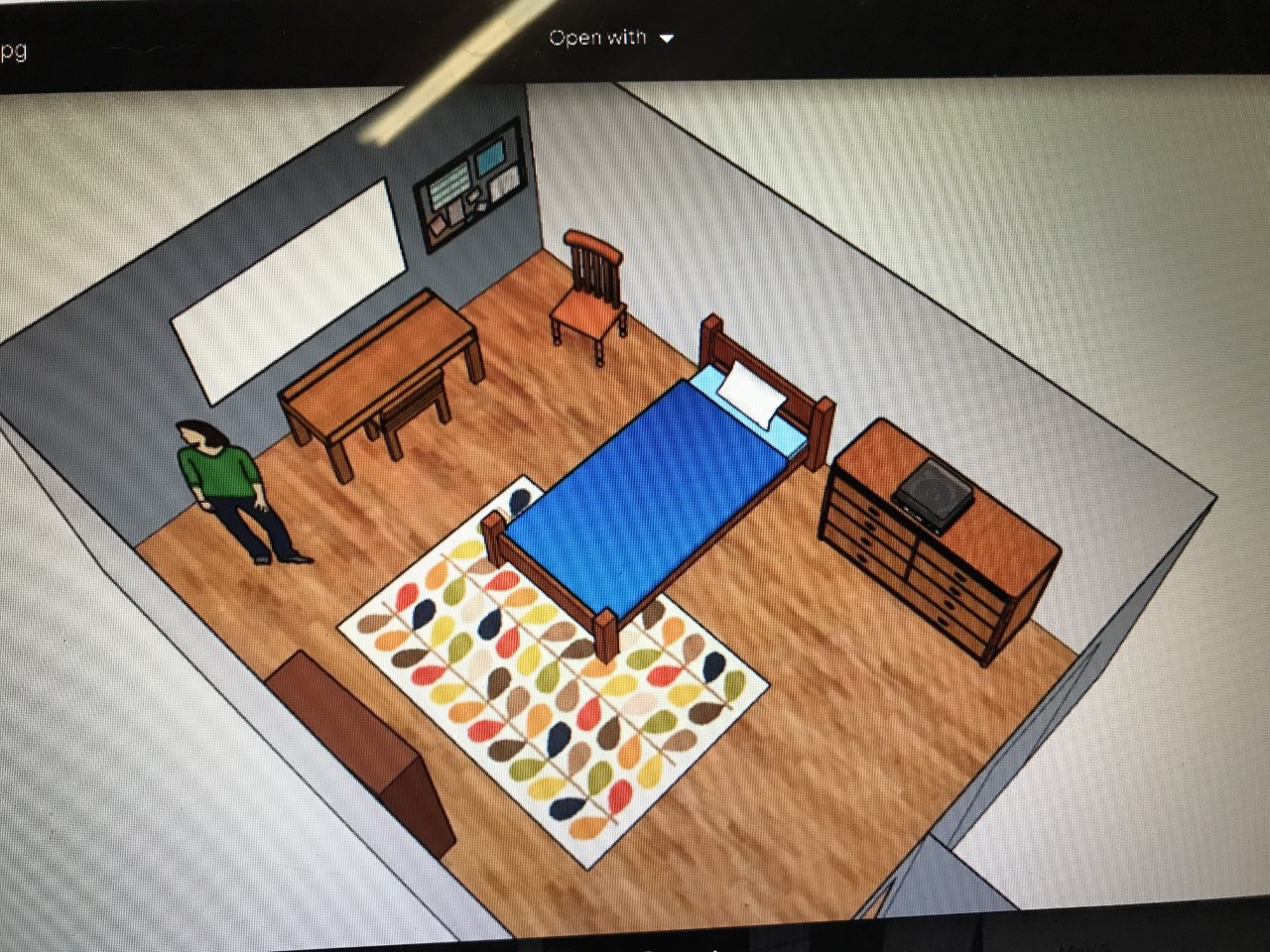  <br>Kid's bedroom rendering 